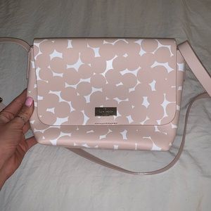 Pink & white Kate Spade purse